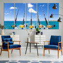Fishing Roads on Boat Canvas Wall Art Print Ocean Seascape
