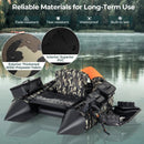 Portable Fishing Boat with 3 Detachable Storage Boxes by LJGDeals