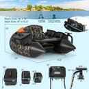 Portable Fishing Boat with 3 Detachable Storage Boxes by LJGDeals