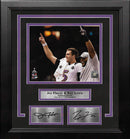 Joe Flacco & Ray Lewis Baltimore Ravens Super Bowl Champs 8x10 Framed Photo with Engraved Autographs by Dynasty Sports & Framing
