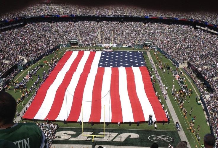 American Field Flag with Handles - Nylon