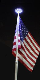 Titan Solar Flagpole Top Light - LED Automatic Flag Illumination | Made in the USA by Flagman of America