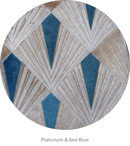 FLAME – Bold Lasered Luxury Rug in Premium Leather