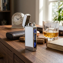 Flameless Flip Top Lighter Silver by creativegiftsdirect