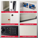 Digital Flat Recessed Wall Safe Security Lock Gun Cash Box by LJGDeals