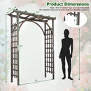 Garden Arch Trellis 85" Tall Fir Wood for Climbing Plants by LJGDeals