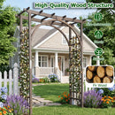 Garden Arch Trellis 85" Tall Fir Wood for Climbing Plants by LJGDeals