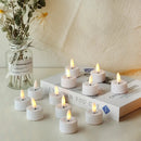 Set of 12 Flickering Flameless Candles(Warm White) by JHY DESIGN