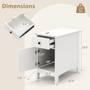 Flip Top End Table with Charging Station USB Ports Outlets and Drawer by LJGDeals