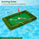 37.5 x 25.5 Inch Floating Golf Green for Pool Chipping Green Mat by DirectDeals