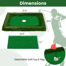 37.5 x 25.5 Inch Floating Golf Green for Pool Chipping Green Mat by DirectDeals