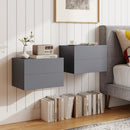Wall Mounted Floating Nightstand with 2 Drawers by LJGDeals
