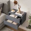 Wall Mounted Floating Nightstand with 2 Drawers by LJGDeals