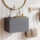 Wall Mounted Floating Nightstand with 2 Drawers by LJGDeals