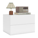 Wall Mounted Floating Nightstand with 2 Drawers by LJGDeals