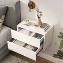 Wall Mounted Floating Nightstand with 2 Drawers by LJGDeals