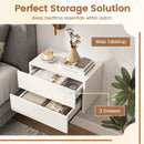 Wall Mounted Floating Nightstand with 2 Drawers by LJGDeals