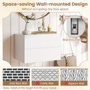 Wall Mounted Floating Nightstand with 2 Drawers by LJGDeals