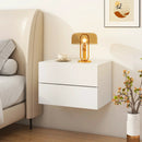 Floating Nightstand with Drawers and Storage Shelf by LJGDeals