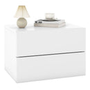 Floating Nightstand with Drawers and Storage Shelf by LJGDeals