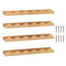 24 Inch Kids Bookshelf Set of 4 Wall-Mounted Picture Ledge Shelf-Natural by LJGDeals