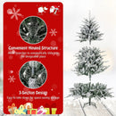 7 Feet Flocked Christmas Tree with 8 Lighting Modes and Multi-Color LED Lights by LJGDeals