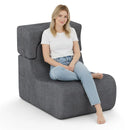Floor Chair Lazy Sofa with Detachable Headrest by LJGDeals