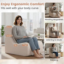Floor Chair Lazy Sofa with Detachable Headrest by LJGDeals