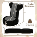 Floor Comfy Gaming Leisure Chair with Adjustable Headrest and Backrest by LJGDeals
