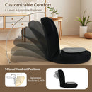 Floor Comfy Gaming Leisure Chair with Adjustable Headrest and Backrest by LJGDeals
