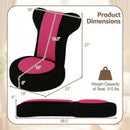 Floor Comfy Gaming Leisure Chair with Adjustable Headrest and Backrest by LJGDeals