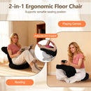 Floor Comfy Gaming Leisure Chair with Adjustable Headrest and Backrest by LJGDeals