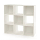 Wooden Kids Bookcase with Storage Cubbies and Anti-toppling Devices-White by LJGDeals