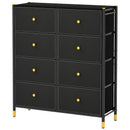 8-Drawer Fabric Dresser with Metal Frame and Storage Bins by LJGDeals