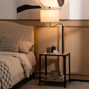 360¬∞ Rotatable Floor Lamp with End Table and USB Charging Ports by LJGDeals