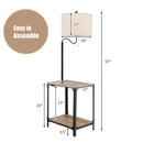 360¬∞ Rotatable Floor Lamp with End Table and USB Charging Ports by DirectDeals