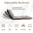 Adjustable Floor Sofa Bed with 2 Lumbar Pillows by LJGDeals