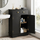 Floor Storage Cabinet with Drawer and Adjustable Shelf by LJGDeals