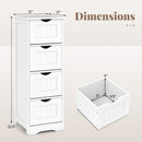 4-Drawer Freestanding Floor Cabinet with Anti-Toppling Device by LJGDeals