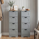 4-Drawer Freestanding Floor Cabinet with Anti-Toppling Device by LJGDeals