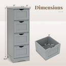 4-Drawer Freestanding Floor Cabinet with Anti-Toppling Device by LJGDeals