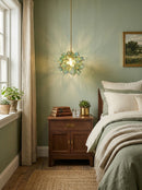 Floral Glass Pendant Lamp