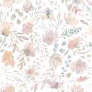 Delicate Watercolor Flowers Stick on Wallpaper