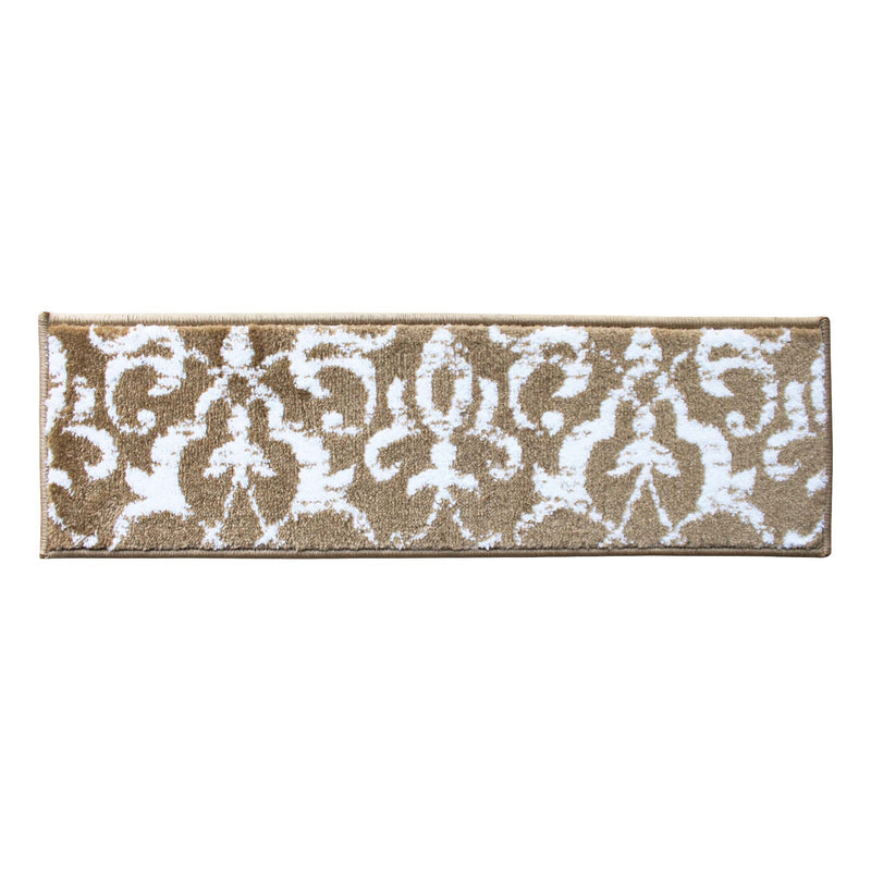 Stair Treads Rug 9"x28" Floral Collection | Beige
