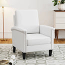 Floral Accent Chair Farmhouse Boho Armchair with Solid Wood Legs and High Back by LJGDeals