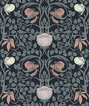 Retro Floral Peel and Stick Wallpaper - William Morris Wallpaper