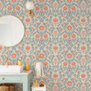 William Morris Inspired Wallpaper - Pimpernel Pattern