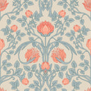 William Morris Inspired Wallpaper - Pimpernel Pattern