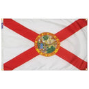 Florida Flag with Grommets Along the Edges for Wall Hanging by Flagman of America