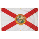 Florida Flag with Grommets Along the Edges for Wall Hanging by Flagman of America